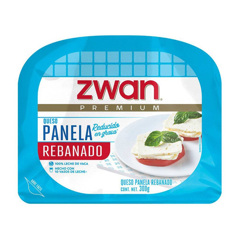 Zwan queso panela rebanado reducido en grasa