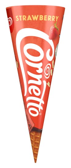 Cornetto Strawberry, Ice Cream Cone (120ml)