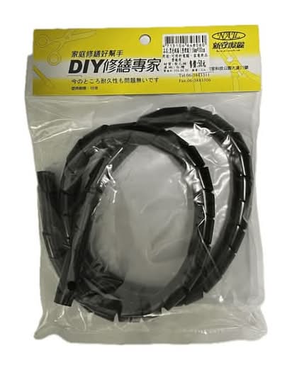 整理線蛇捲(黑)(19mm*100cm)#4715104648060