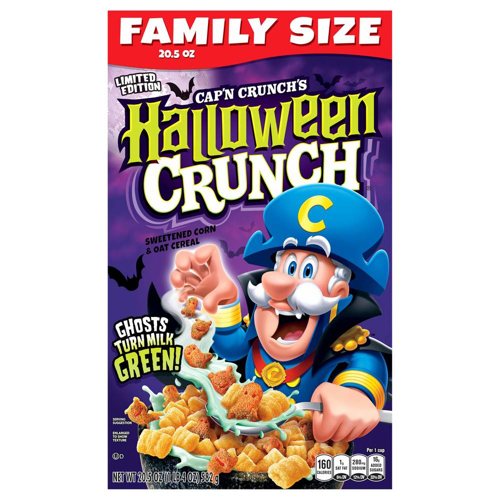 Cap'n Crunch Family Size Halloween Crunch Cereal