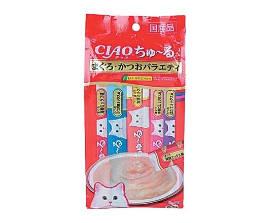 【ペット用品】いなばちゅーるまぐろ・かつおバラエティ20本