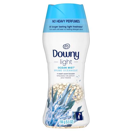 Downy Light Laundry Scent Booster Beads for Washer, Ocean Mist, with No Heavy Perfumes, 5.5 OZ