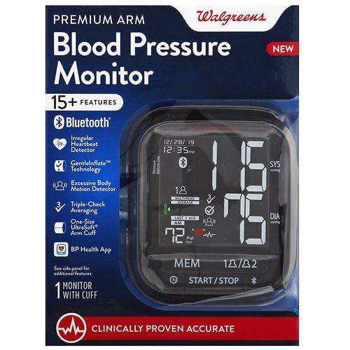 Walgreens Premium Arm Blood Pressure Monitor - 1.0 ea