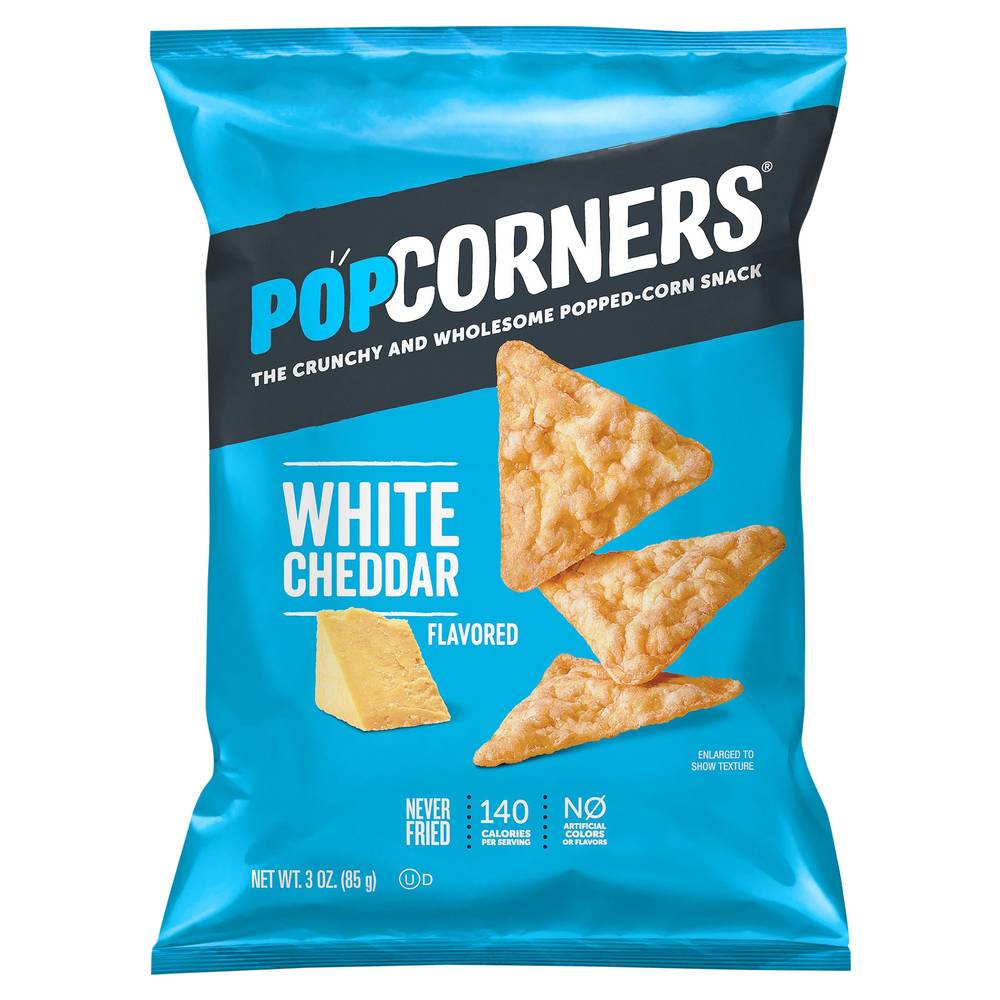 PopCorners Popped-Corn Snacks, White Cheddar (3 oz)