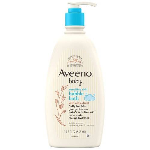 Aveeno Baby Sensitive Skin Bubble Bath With Oat Extract - 18.0 fl oz
