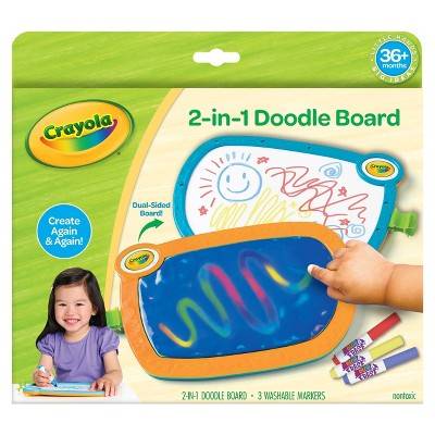 Crayola 2-In-1 Doodle Board With Washable Markers (4 ct)