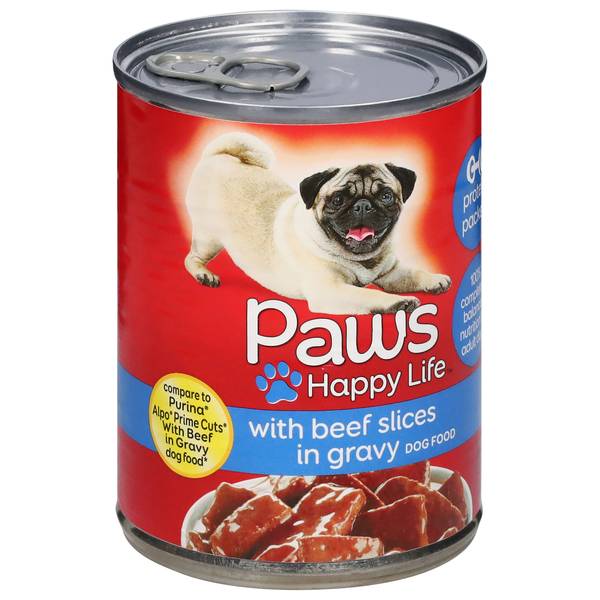 Paws Happy Life Beef Slices in Gravy Dog Food