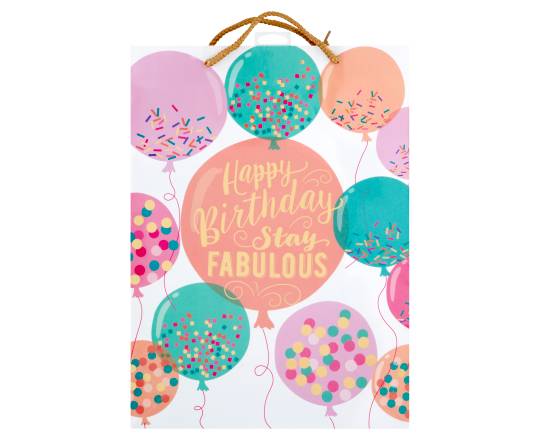 Amscan Extra Large Fabulous Birthday Gift Bag, 12.5 In x 17 In