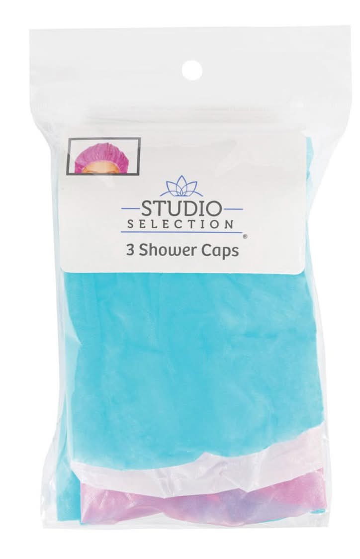 Studio Selection Shower Caps 3 Pk