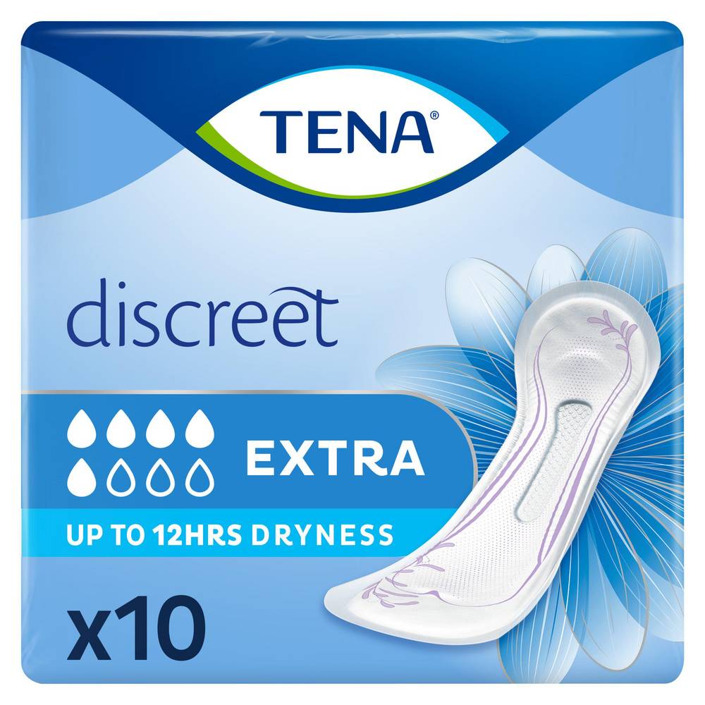 TENA Lady Discreet Extra Incontinence Pads x10