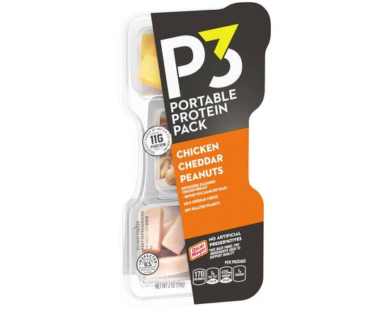 Oscar Mayer · P3 Chicken Cheddar & Peanuts Portable Protein Pack (2 oz)