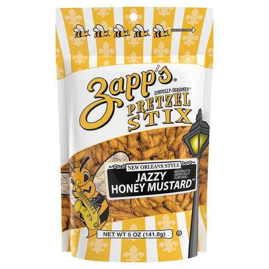 Zapp's New Orleans Style Sinfully-Seasoned Jazzy Honey Mustard Pretzel Stix