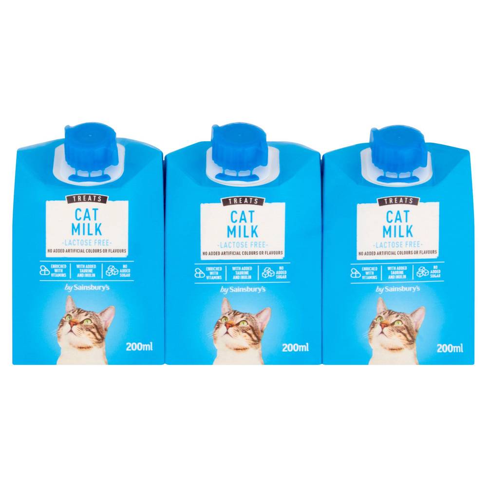 Sainsburys Cat Milk 3x200ml