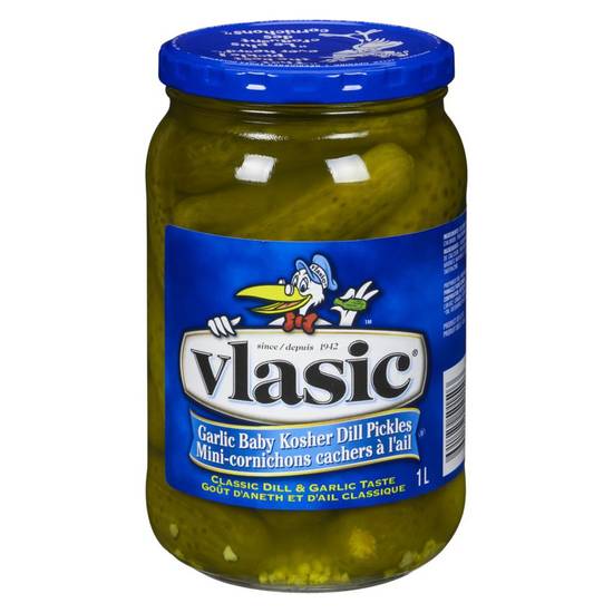 Vlasic Kosher Baby Dill Pickles, Garlic (1 L) Delivery Near You