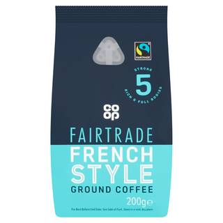 Co-Op Fairtrade French Style Ground Coffee 200g