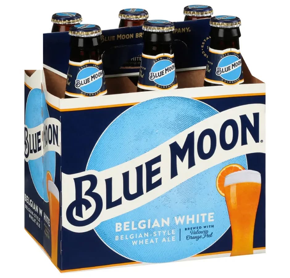 Blue Moon Belgian White Ale Beer - 6 Pack