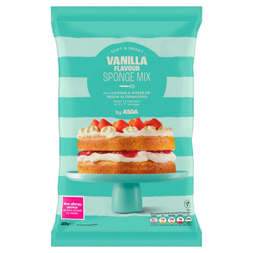 ASDA Vanilla, Sponge Mix (400g)