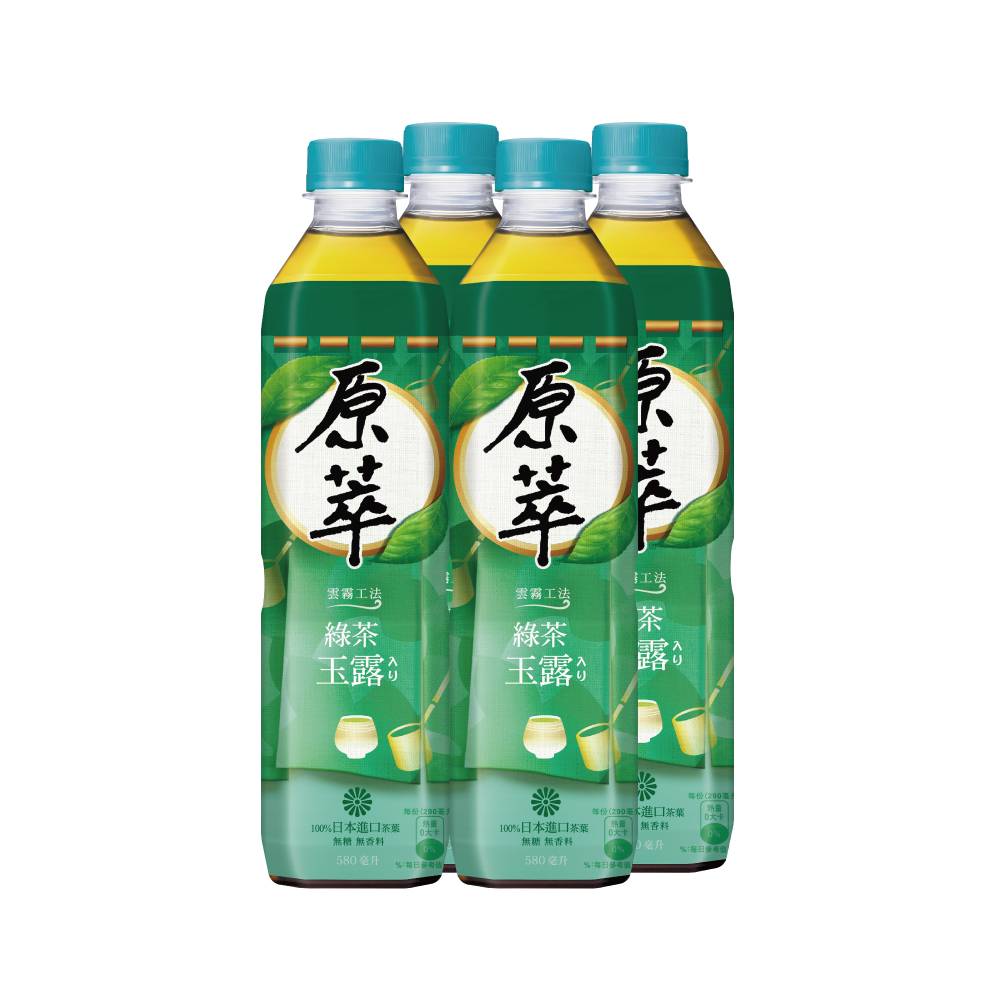 原萃綠茶玉露580ml <580ml毫升 x 1 x 4Bottle瓶>