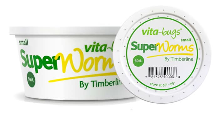 Imagitarium Vita-Bugs Superworms, S (1 lbs, 50 ct)