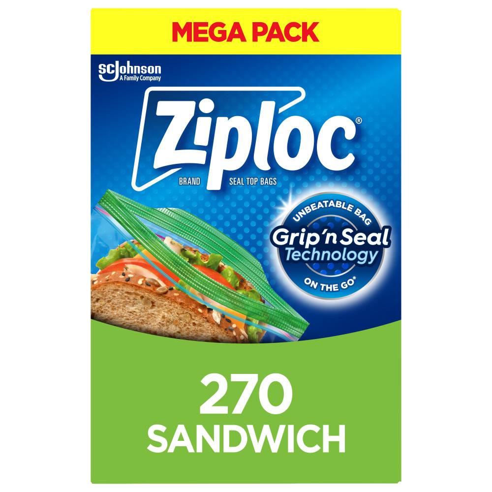 Ziploc Grip'n Seal Sandwich Bags