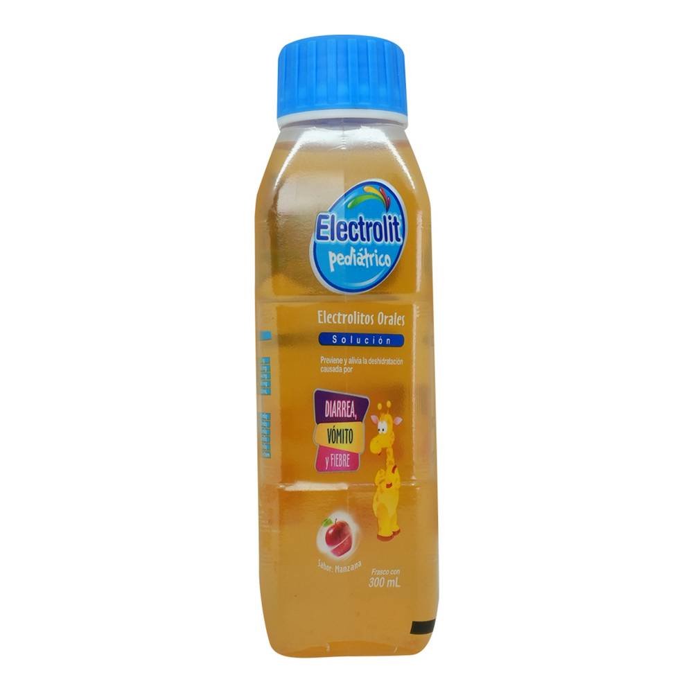 Electrolit suero pediátrico sabor manzana (botella 300 ml)