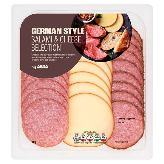 Asda German Style Salami & Cheese Selection 145g