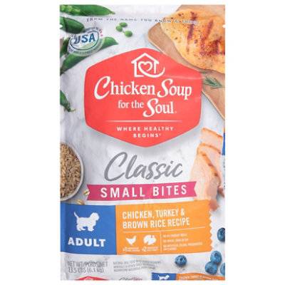 Chicken Soup For The Soul Small Bites Dog Chicken, Turkey & Brown Rice 13.5Lb