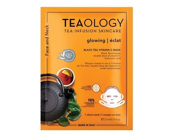 Teaology Black Tea Vitamin C Glowing Sheet Mask (21 ml)