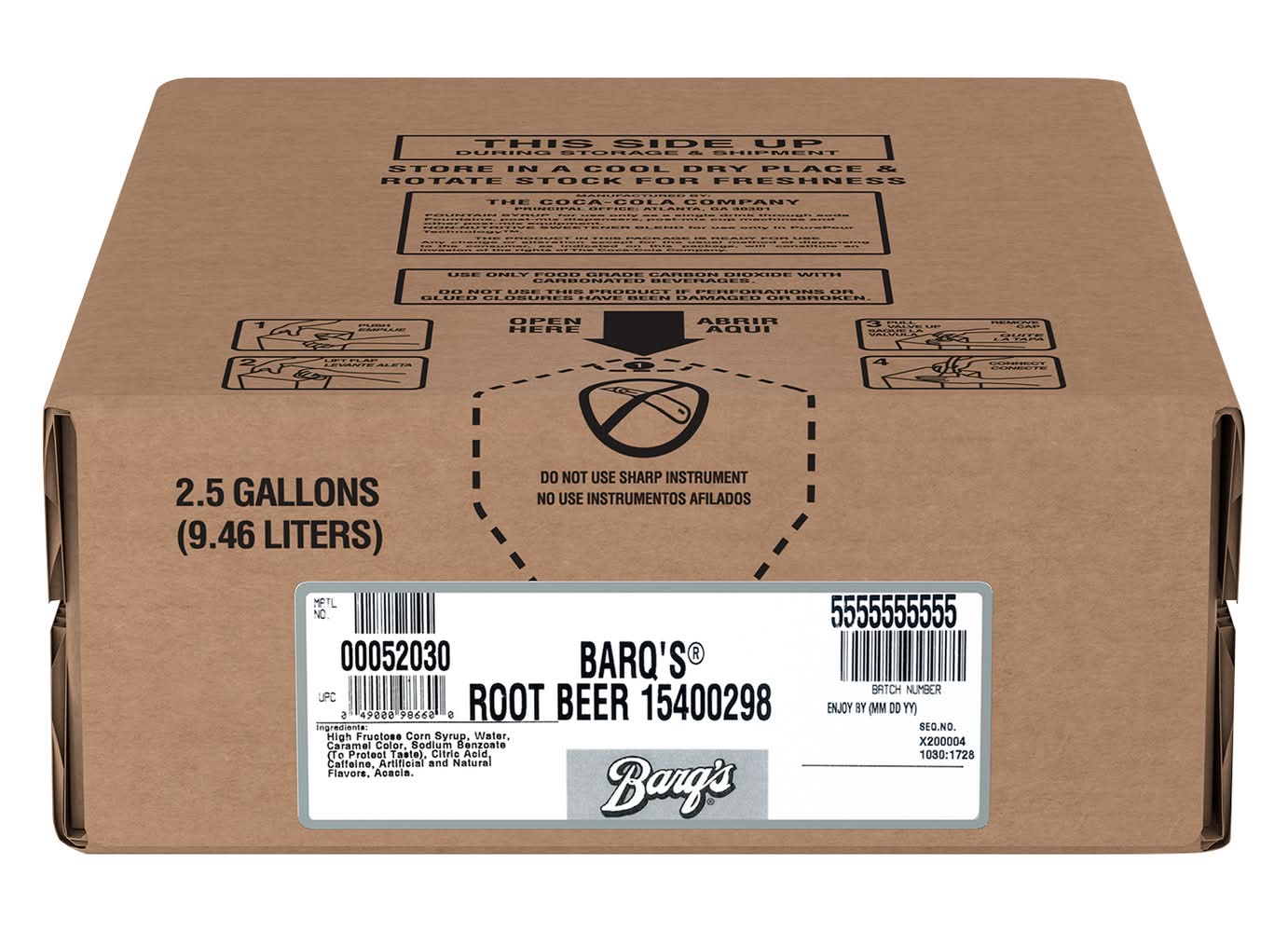 Barq's Soda, Root Beer (2.5 gal)