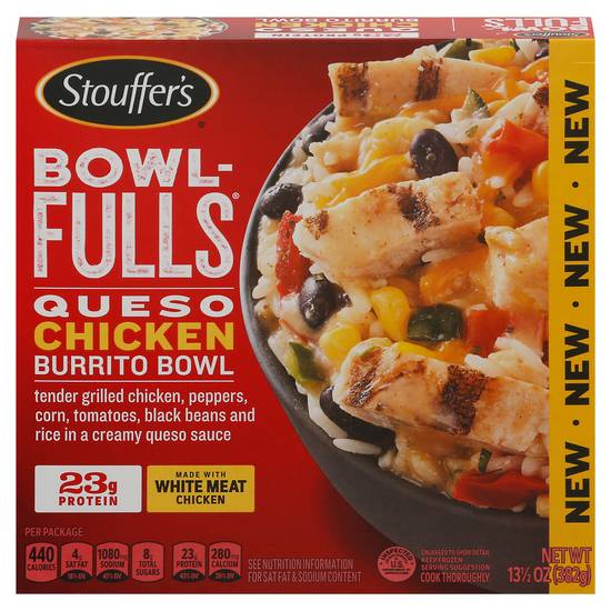 Stouffer's Bowl-Fulls Queso Burrito Bowl (chicken)