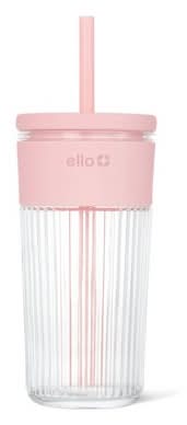 Ello Ava Straw Tumbler 18 oz, Pink