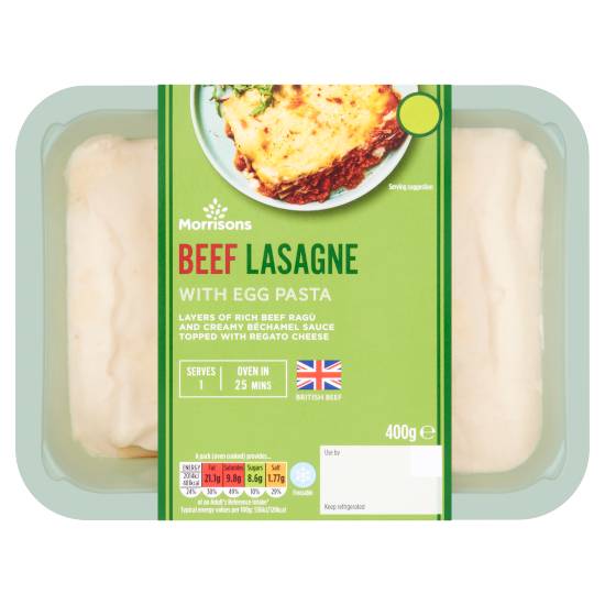 Morrisons Beef Lasagne With Egg Pasta
