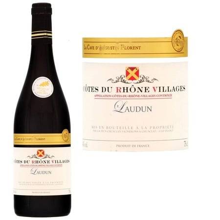 Cave Augustin Florent - Vin rouge côtes du Rhône villages laudun  (750 ml)