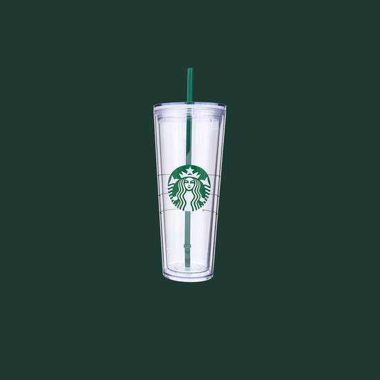 Tasse pour boisson froide en plastique avec logo de la sirène- 710ml
