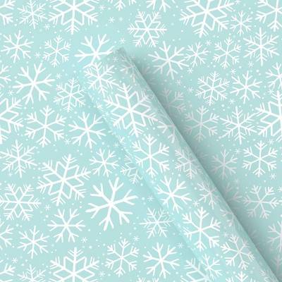 Wondershop 50 Sq ft Snowflake Christmas Gift Wrap, Blue