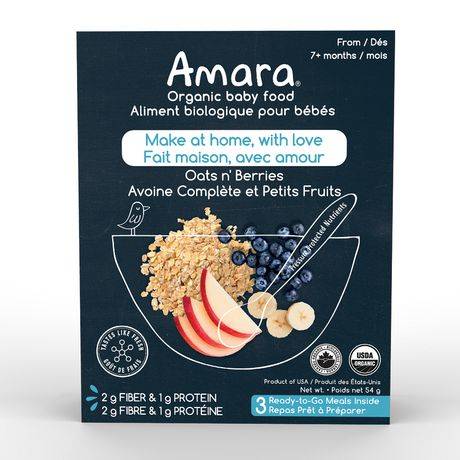 Amara Oats N' Berries Organic Baby Food (54 g)