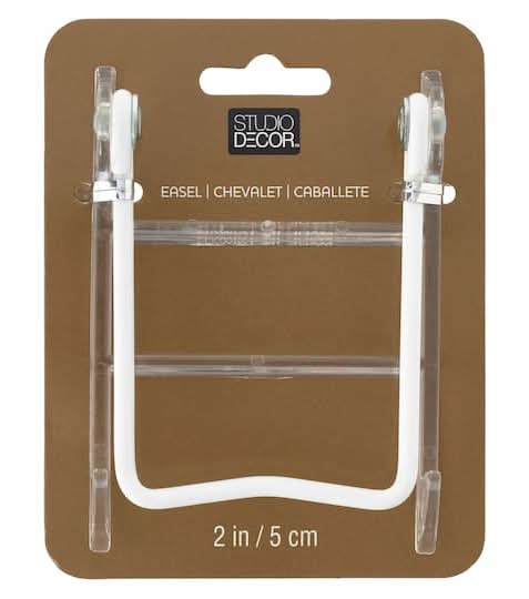 Studio Décor Folding Easel With Base, 2 in, Clear