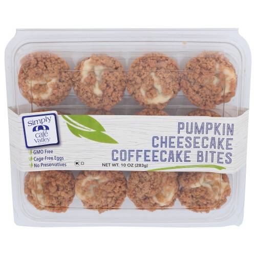 Cafe Valley Pumpkin Cheesecake Coffeecake Bites 12 Count