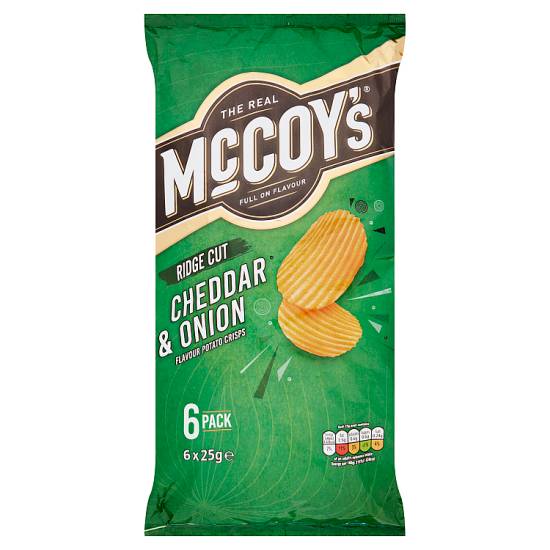 Mccoy's Cheddar & Onion Multipack Crisps (6 ct)