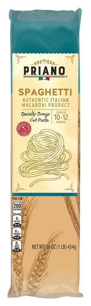 Priano Bronze Cut Spaghetti Pasta (16 oz)
