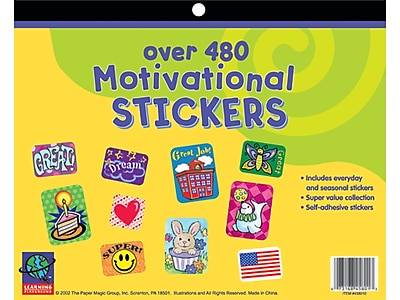 Paper Magic Stickers, Multicolor, 480/Pack (45804)