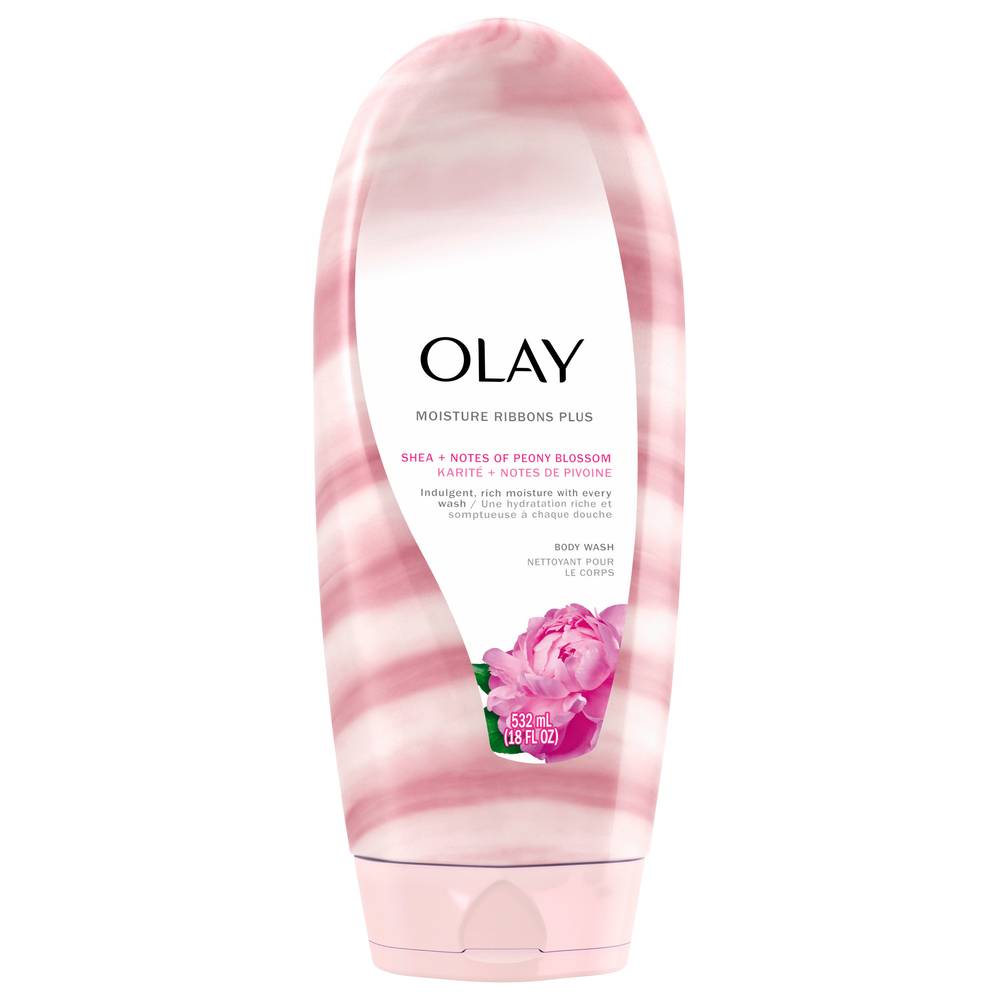 Olay Moisture Ribbons Plus Shea + Peony Blossom Body Wash