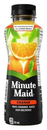 Minute Maid 100% Juice, Orange (355 ml)