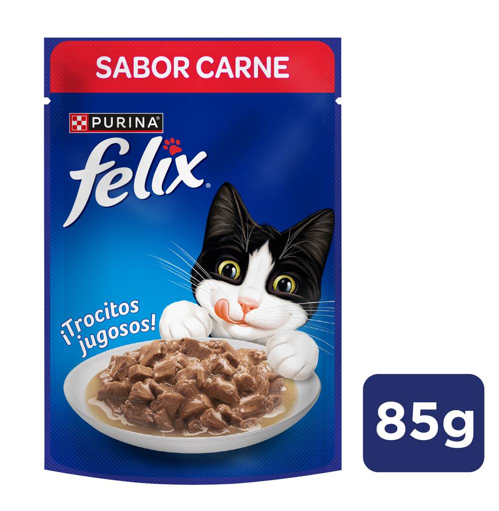 Felix · Alimento húmedo sabor carne (85 g)
