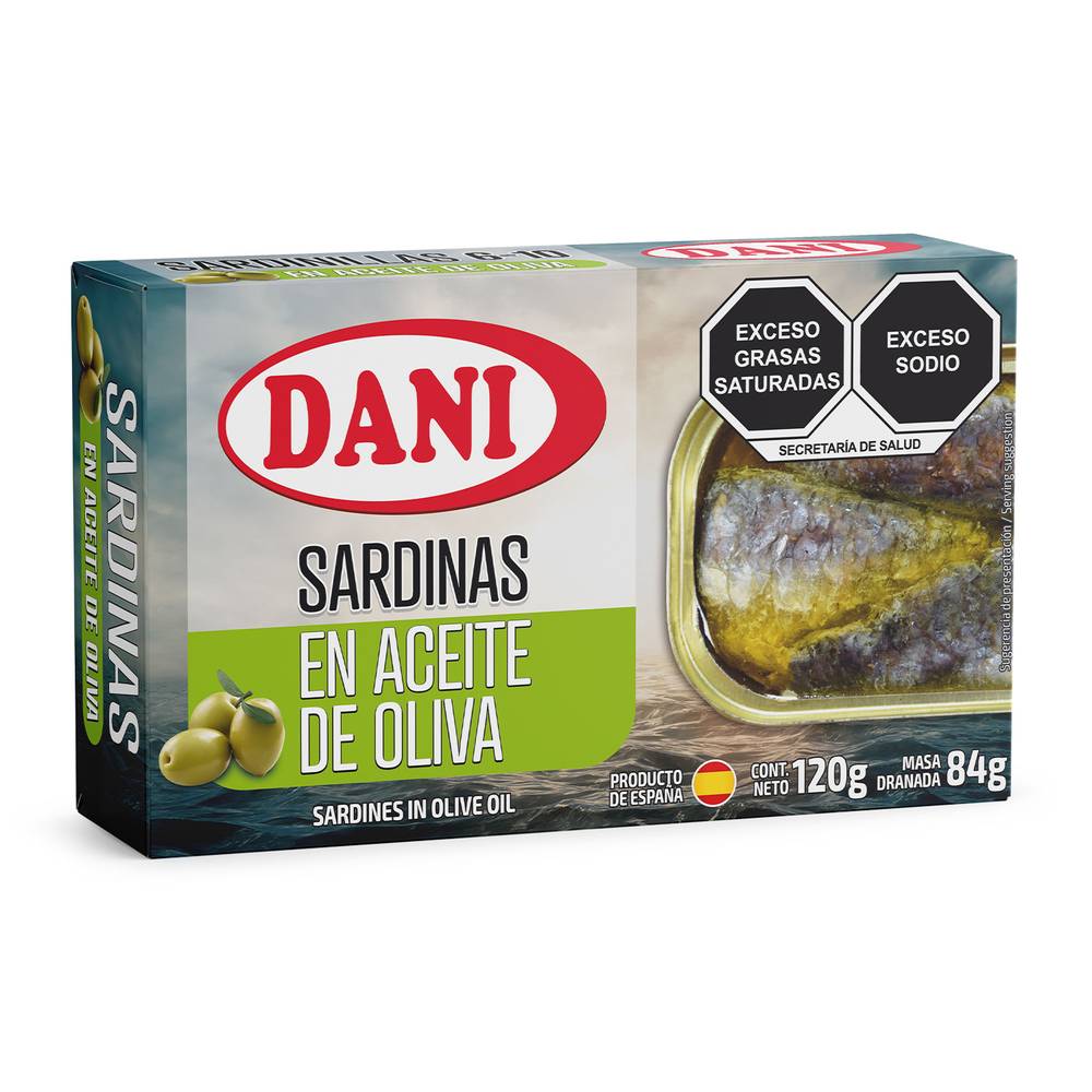 Dani sardinas en aceite de oliva(lata 84 g)