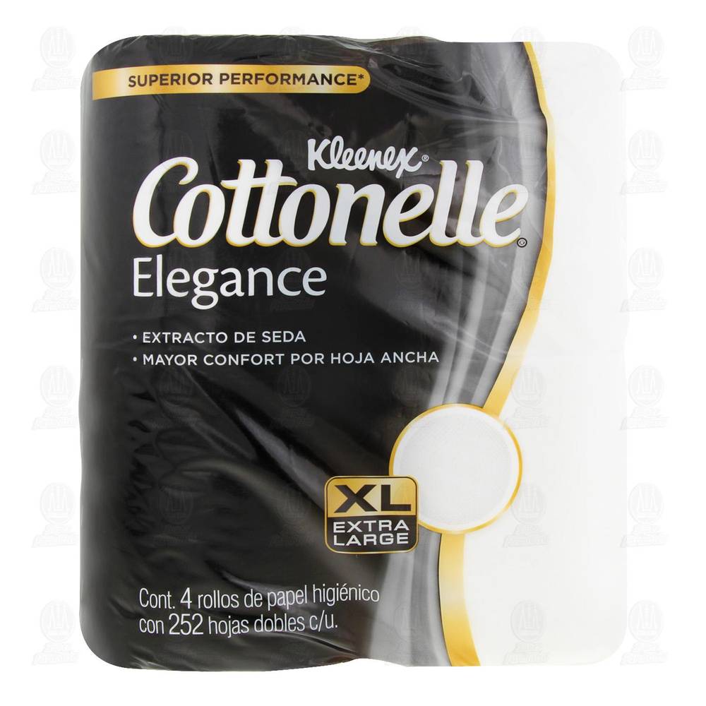 Kleenex Cottonelle · Papel higiénico elegance xl (4 un)