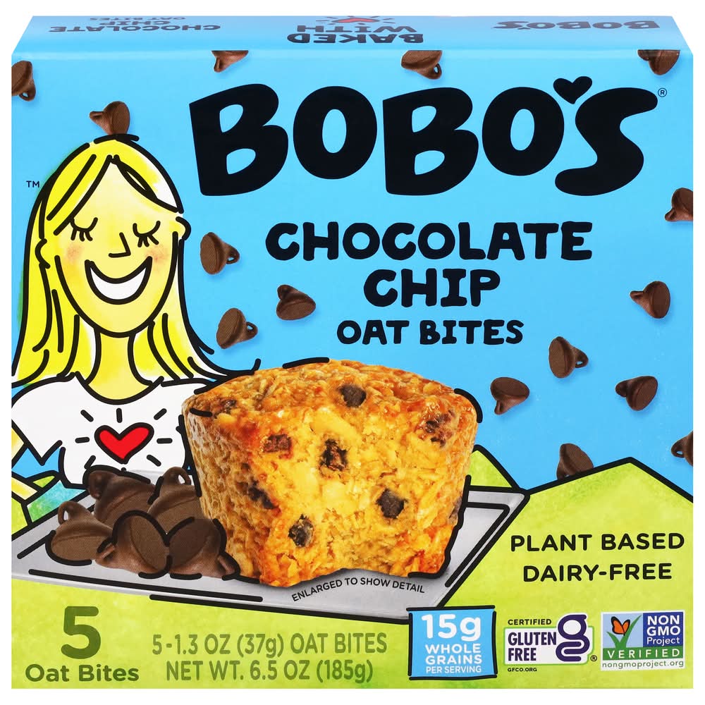 Bobo's Oat Bites, Chocolate Chip (5 x 1.3 oz)