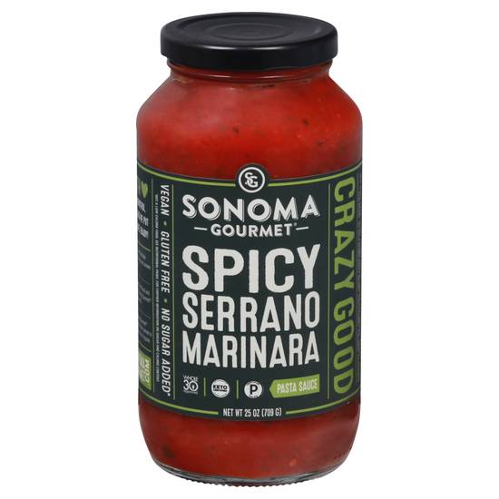 Sonoma Gourmet Spicy Serrano Marinara Pasta Sauce (25 oz)