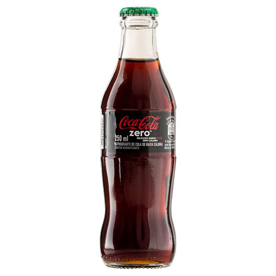 Coca-cola refrigerante sabor original sem açúcar (250 ml)
