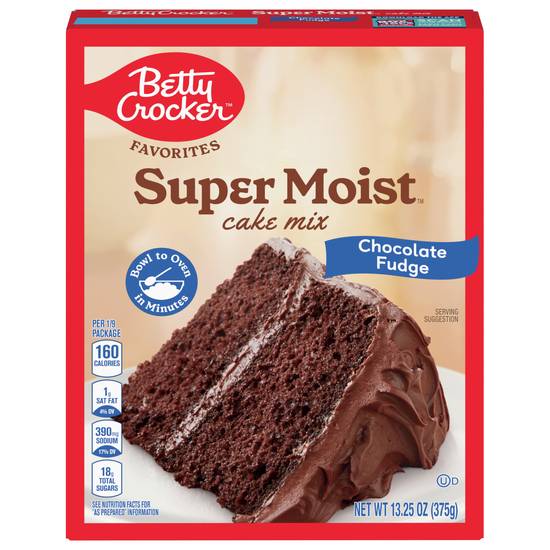 Betty Crocker Supermoist Chocolate Fudge Cake Mix